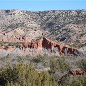 Palo Duro Canyon State Park - Views of Fortress Cliff